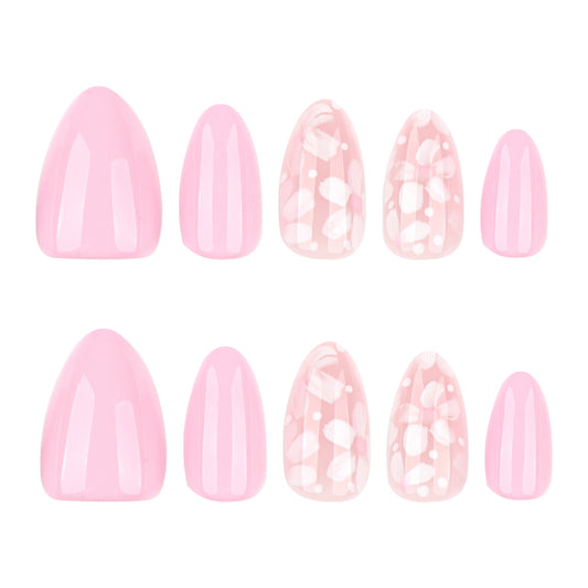 Baby pink press on nails